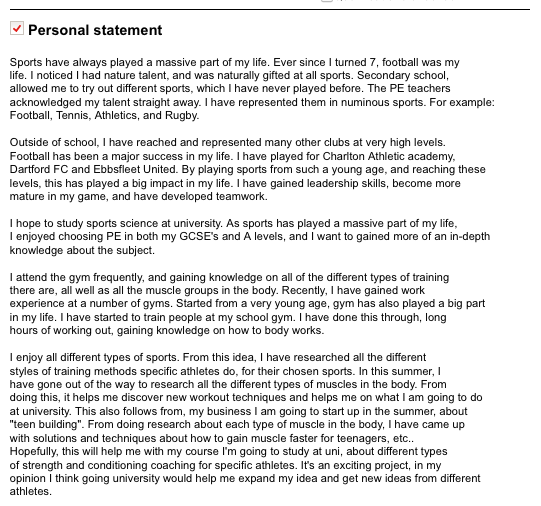 ucas personal statement 5 paragraphs
